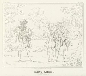King Lear, akt IV, scene 6 (gravering) af Friedrich August Moritz Retzsch