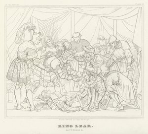 King Lear, V. Akt, Scene 3 (gravering) af Friedrich August Moritz Retzsch