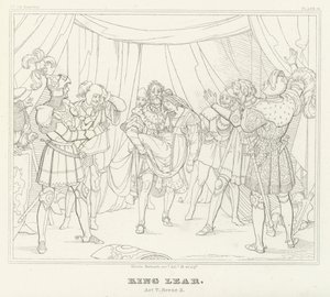King Lear, V. Akt, Scene 3 (gravering) af Friedrich August Moritz Retzsch