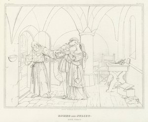 Romeo og Julie, Anden Akt, Scene 6 (gravering)