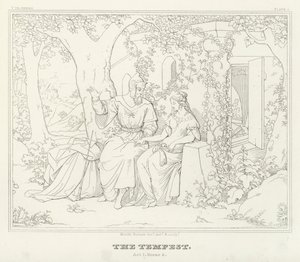 Stormen, Akt I, Scene 2 (gravering) af Friedrich August Moritz Retzsch