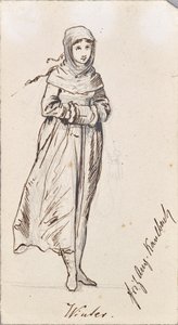 Personificering af vinteren af Friedrich August von Kaulbach