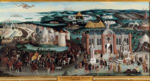 Interview af Francois I og Henry VIII i camp du cloth d
