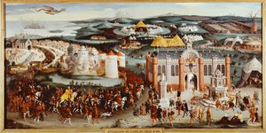 Møde mellem Francois I af Frankrig og Henry VIII af England i Camp du Drap d