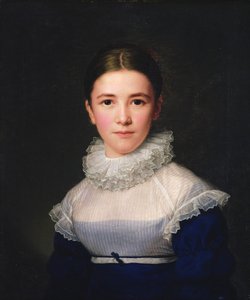 dortrait af Lina Groger, kunstnerens plejedatter, 1815