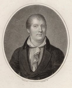 Portræt af violinisten og komponisten Louis Spohr 1784-1859, 1820. af Friedrich Fleischmann