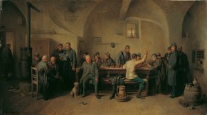 Soldater i kantinen af Friedrich Friedländer Ritter von Malheim