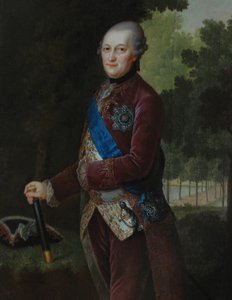 Portræt af Peter von Biron 1724-1800, hertug af Kurland og Semigallia, 1781