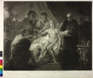 Alexander den Store og hans læge Philip af Friedrich Heinrich Fuger