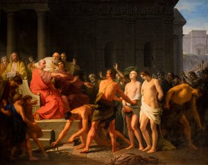 Brutus dømmer sine sønner til døden af Friedrich Heinrich Fuger