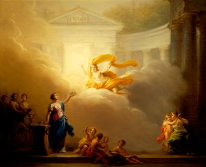 Muses of Tragedy and Comedy, af Friedrich Heinrich Fuger (1751-1818)