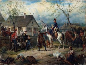 Scene fra den russisk-franske krig i 1812