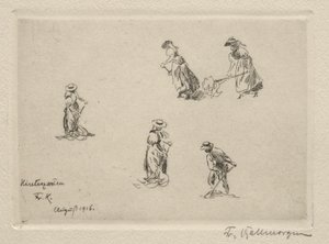Hømagere, 1916. af Friedrich Kallmorgan