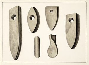 Stenvåben, plade fra A History of the Development and Customs of Chivalry, af Dr. Franz Kottenkamp, udgivet af Carl Hoffmann, 1842 af Friedrich Martin von Reibisch