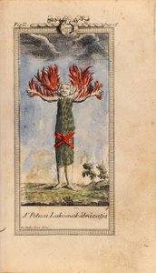 Illustration i Ludvig Holberg- Niels Klims rejse til World Underground af Friedrich Müller