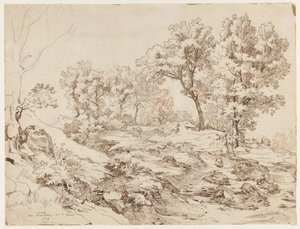 La Serpentara nær Olevano, 1829. af Friedrich Preller