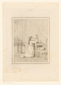 Pige med dukke Scener fra hverdagen i Italien (serietitel) Figur prese dal vero (serietitel på objekt) af Friedrich Rehberg