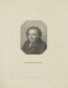 Portræt af Moses Mendelssohn 1729-1786, 1818.