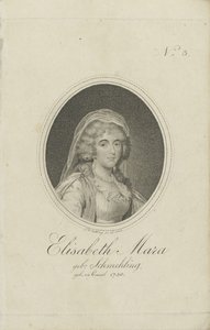 Gertrud Elisabeth Mara, født Schmeling 1749-1833, 1803. af Friedrich Wilhelm Nettling