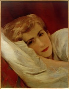 Friedrich (Fritz) Amerling på sygesengen