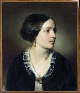 Portræt af grevinde Katarzyna Potocka (1825-1907), født Branicka - Friedrich Ritter von Amerling (1803-1887). Olie på lærred af Friedrich von Amerling