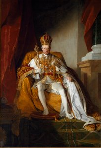 Portræt af kejser Franz II af Østrig iført de kejserlige klæder