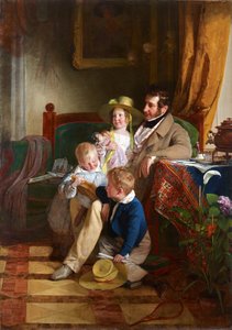Rudolf von Arthaber og hans børn Rudolf, Emilie og Gustav