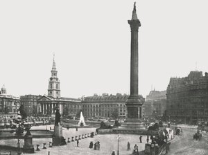 Trafalgar Square, London, 1895. af Frith and Co