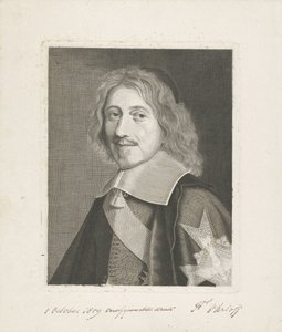 Portræt af kansler Michel Le Tellier af Frits Ohrloff (signed by artist)