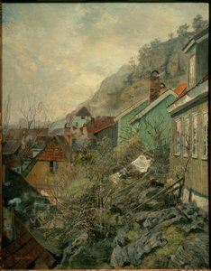 Huse i Kragerø af Fritz Thaulow