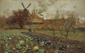 Udsigt over Amerikavej i København af Frits Thaulow