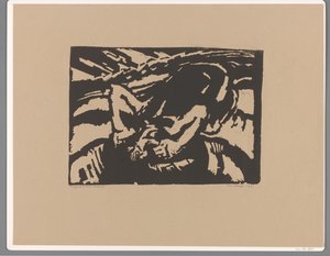 Knælende mand af Frits van den Berghe (signed by artist)