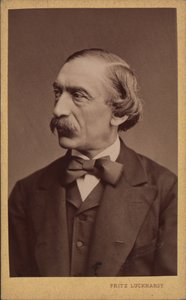 Portræt af komponisten Carl Evers 1819-1875, før 1875.