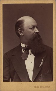 Portræt af komponisten Franz von Suppè 1819-1895, ca. 1880.
