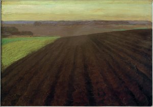 Fritz Mackensen, "Mooräcker" / Olie på lærred, 1900