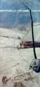 Børnenes grav i sneen af Fritz Mackensen