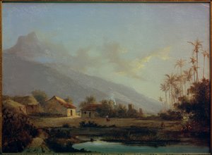 Tropisk landskab af Fritz Melbye