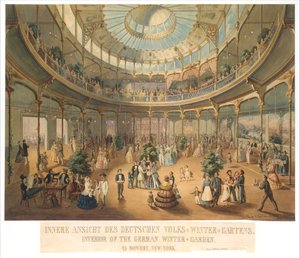 Indvendig visning af det tyske folks vinterhave. Interiør af den tyske vinterhave..., 1856. af Fritz Meyer
