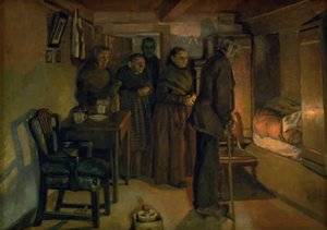 Ved et dødsleje af Fritz Syberg