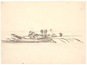 Landskab med en gård af Fritz Syberg