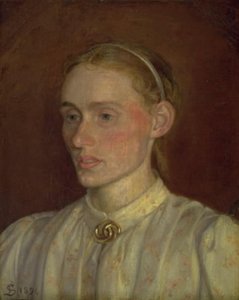 Portrait of Anna Syberg af Fritz Syberg