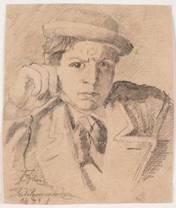 Selvportræt af Fritz Syberg