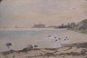 Stranden, Kronberg Helsinger af Fritz Syberg