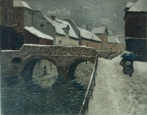 Bro i Amiens (farveætsning)