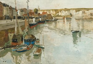 Dieppe, ca. 1894 af Frits Thaulow