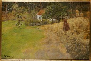 Høslæt, Stord, 1889 af Frits Thaulow