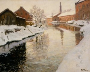 Lysaker tårer af Fritz Thaulow