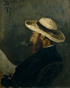 Portræt af Fredrik Collett af Fritz Thaulow