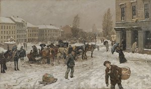 Parlamentspladsen af Fritz Thaulow