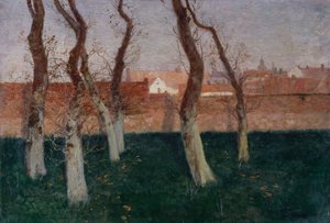 Den murede have, 1893 af Frits Thaulow